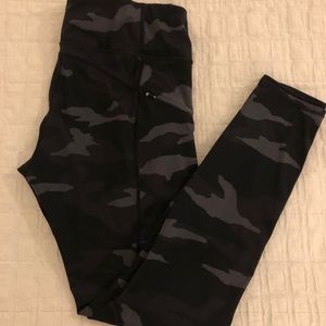 Athleta Black Camouflage Leggings